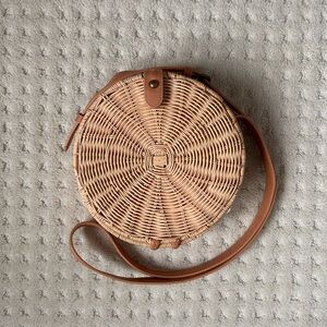 Universal Thread Rattan Circle Crossbody Purse